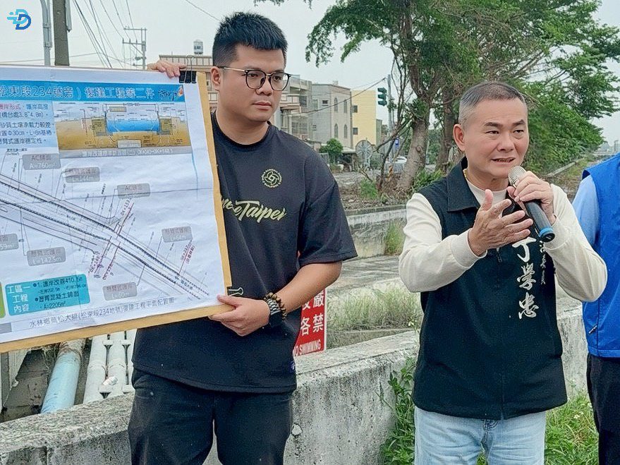 丁學忠爭取3100萬經費　推動水林蔦松大排等復建工程改善水患 thumbnail