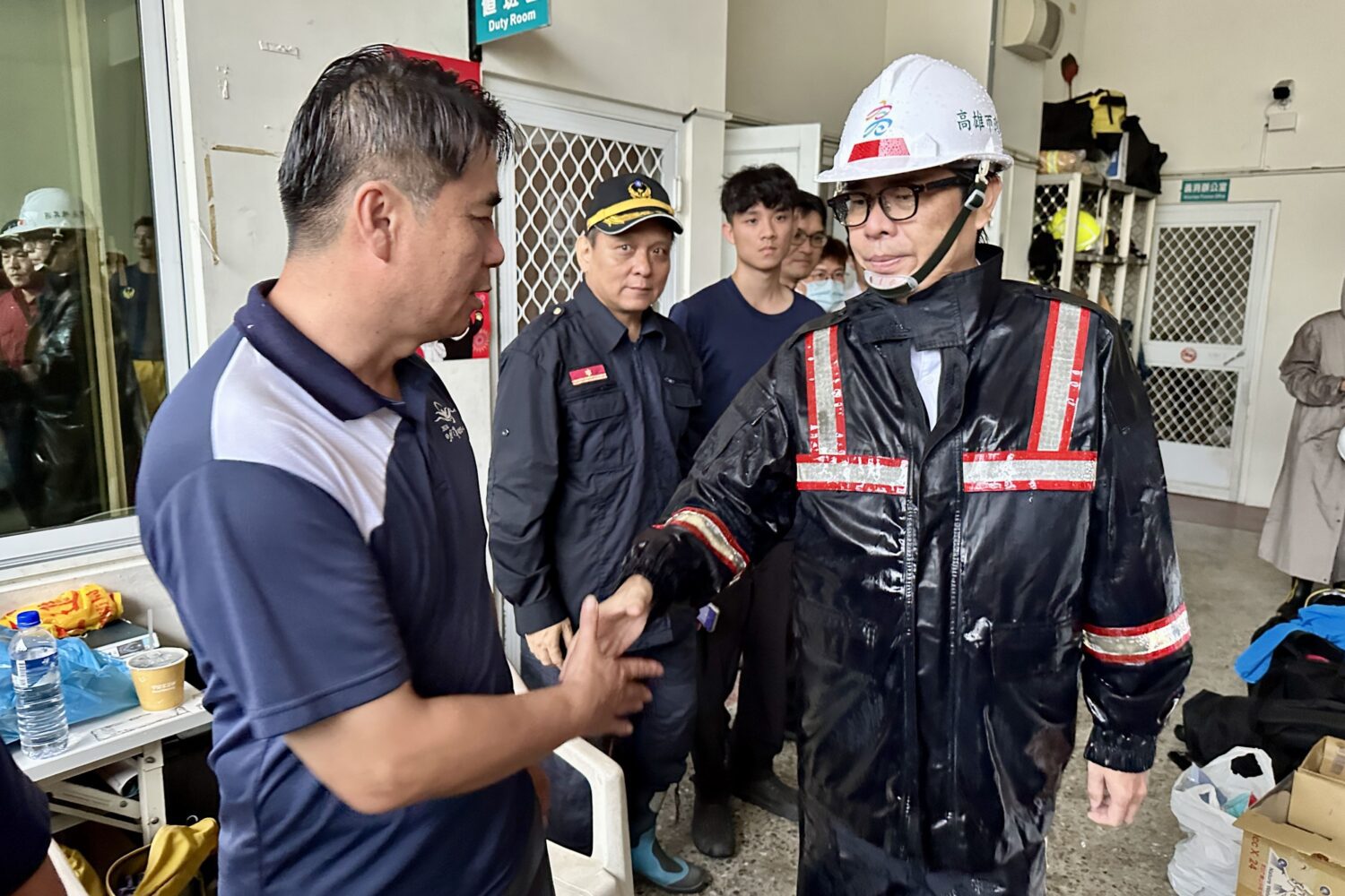 西南氣流釀高雄山區災情  陳其邁與交長陳世凱一同視察台20線