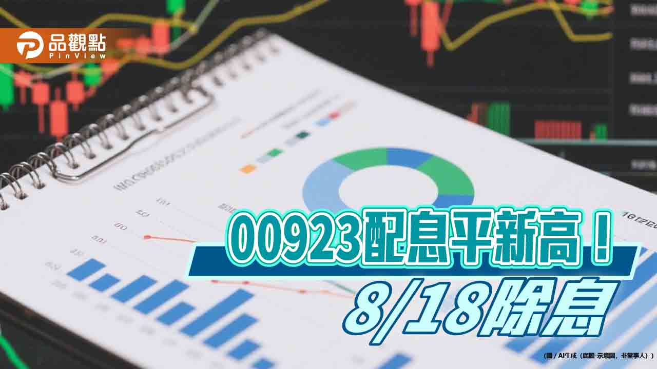 00923配息初估0.923元!年化配息率8.32% 這天入帳 00923配息初估0.923元!年化配息率8.32% 這天入帳