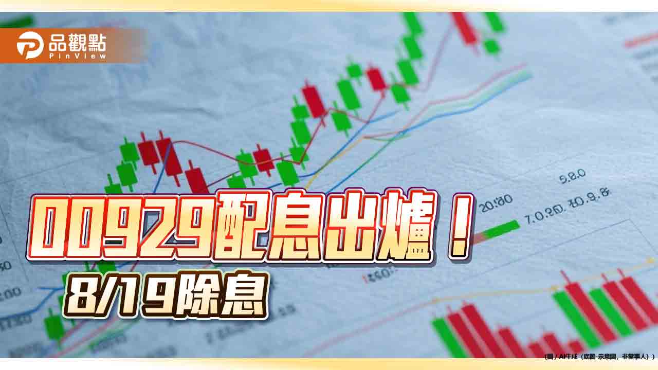 00929八月配息0.08元！去年11月以來新高　這天入帳