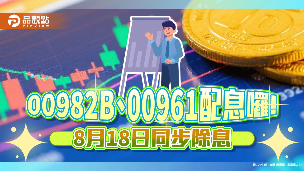 00961配息再爆發!年化配息率近10% 00982B同日除息 00961配息再爆發!年化配息率近10% 00982B同日除息