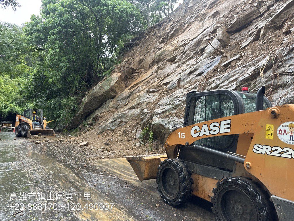 豪雨過後 高市工務局道路加速搶通及修鋪 豪雨過後 高市工務局道路加速搶通及修鋪