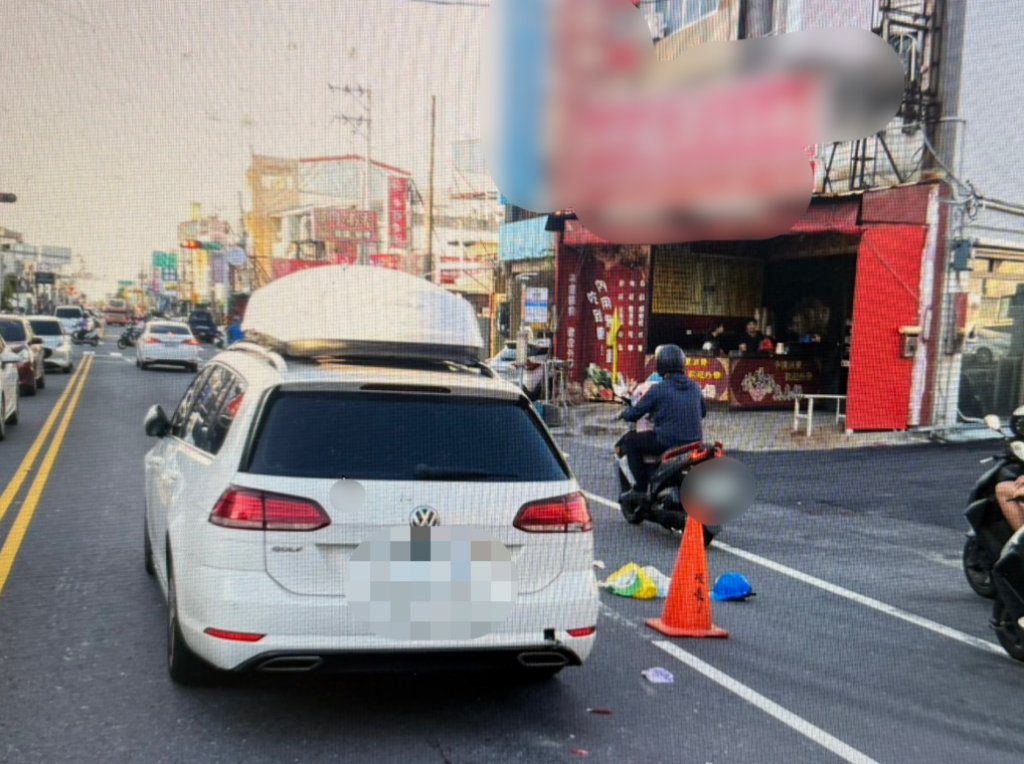 有片／擠車縫釀禍！台南58歲男騎士擦撞後落跑　恐吃罰單＋吊照