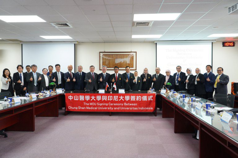 跨海醫療牽線～　中山醫大與印尼大學簽署合作備忘錄