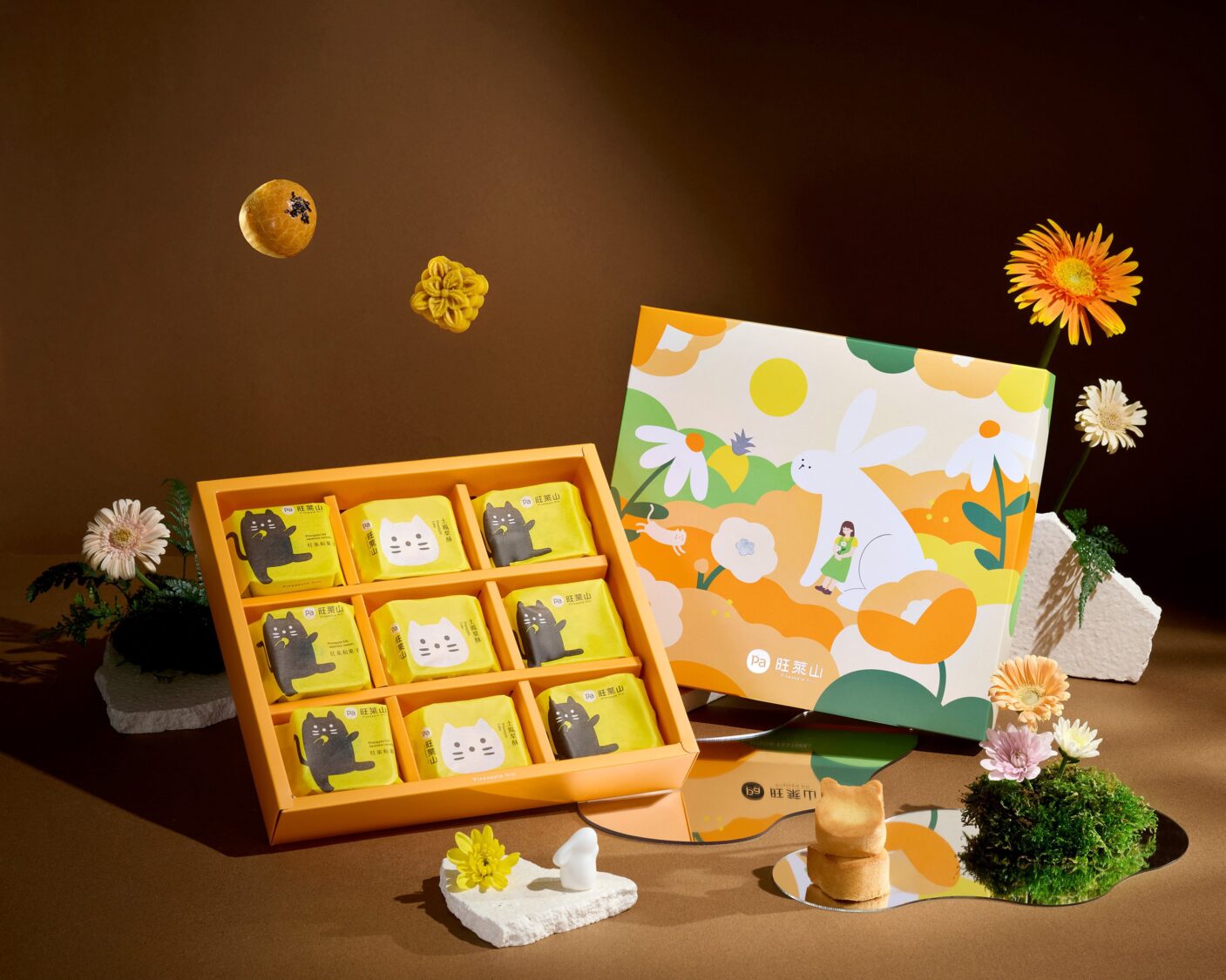 嘉義旺萊山融合在地文化 推「旺萊貓」造型鳳梨酥迎中秋 嘉義旺萊山融合在地文化 推「旺萊貓」造型鳳梨酥迎中秋