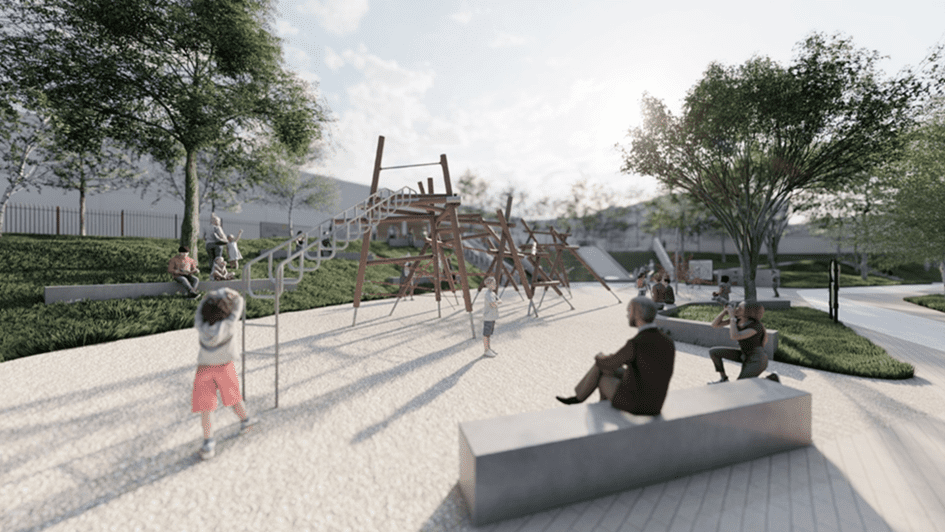 平鎮兒22公園動工 拼明年5月完工滿足當地休憩需求 平鎮兒22公園動工 拼明年5月完工滿足當地休憩需求