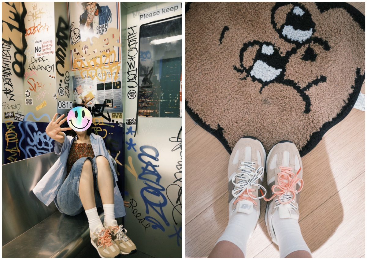 「我的NB 471不撞鞋！」女網友示範夏日雙色鞋帶穿搭 網友大讚超有創意！