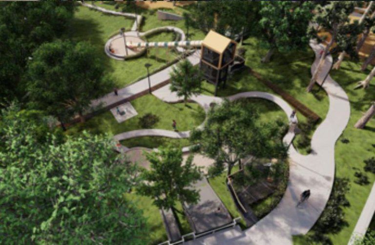 竹北首座森林特色公園進西區！　鄭朝方將造全縣之最18米長溜滑梯 結合地景林木