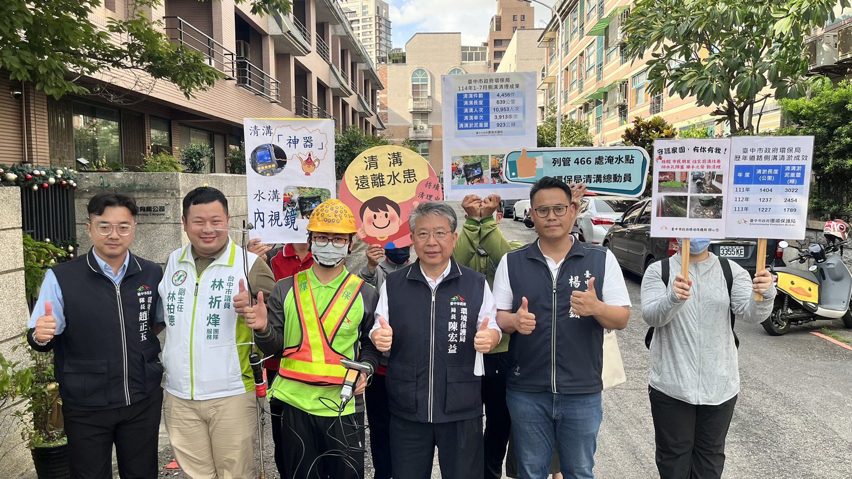 清淤有妙招　台中用內視鏡為水溝做體檢