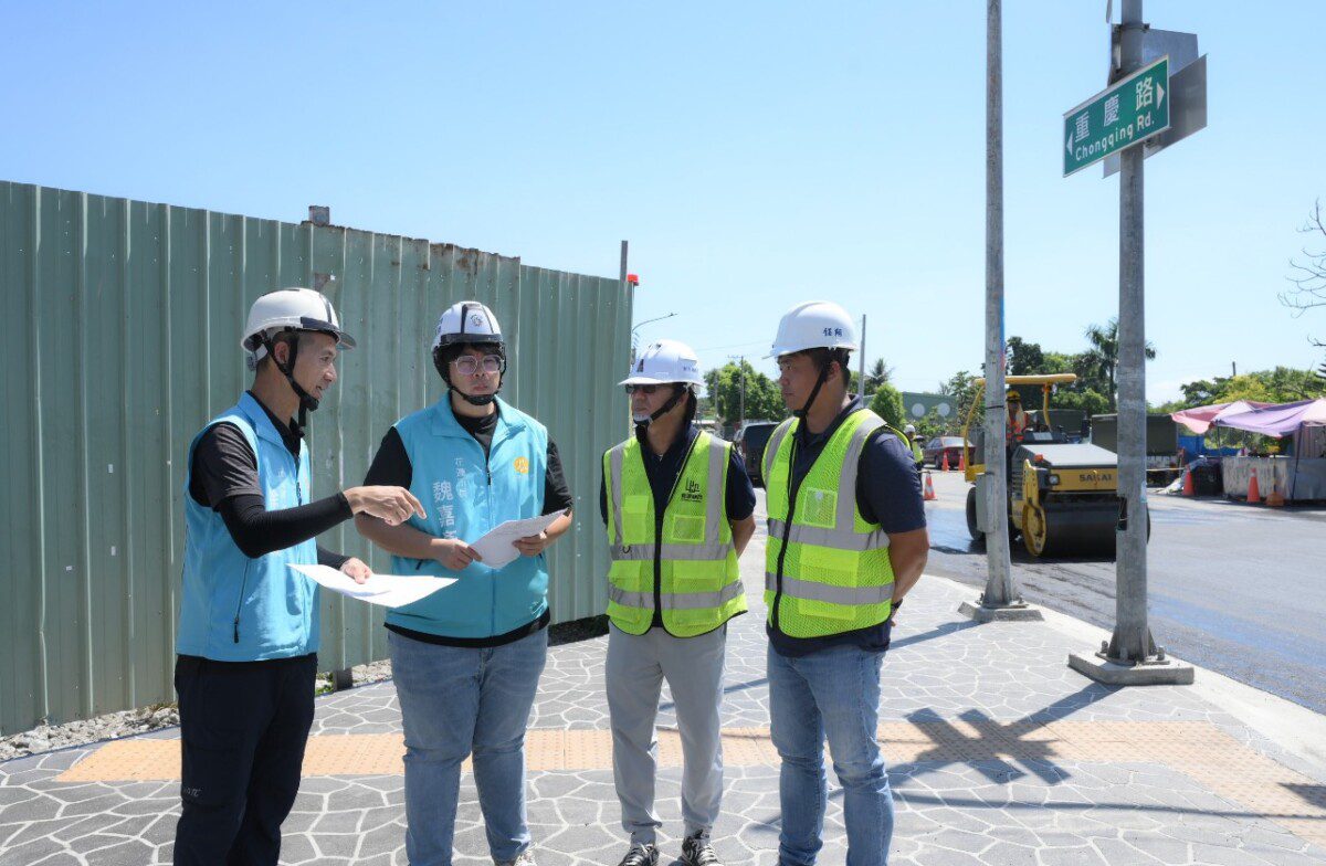 中原路人行道改善工程將完工 分區封閉道路刨鋪 中原路人行道改善工程將完工 分區封閉道路刨鋪