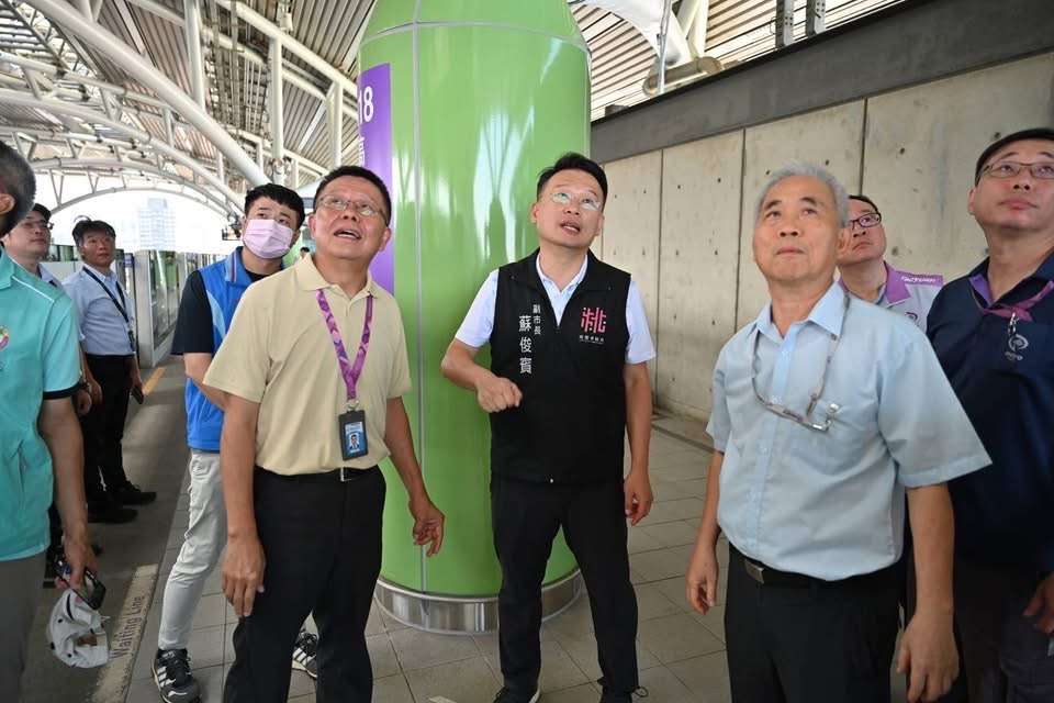 解決桃捷車站鋼構鏽跡難題!蘇俊賓曝新工法提升耐候性 解決桃捷車站鋼構鏽跡難題!蘇俊賓曝新工法提升耐候性