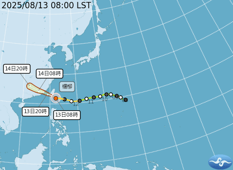 中颱楊柳預計中午登陸 桃園留意陣風、陣雨 中颱楊柳預計中午登陸 桃園留意陣風、陣雨
