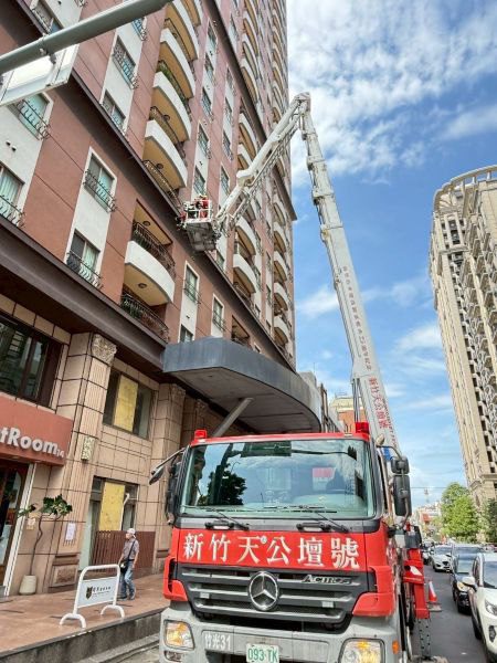 竹市消防局轄內大樓火災搶救演練　精進高樓層建築應變能力