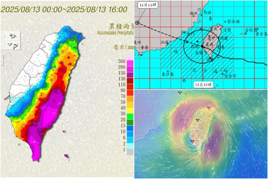 影音/中颱楊柳從七股出海 暴風雨狂襲猛炸高屏花東