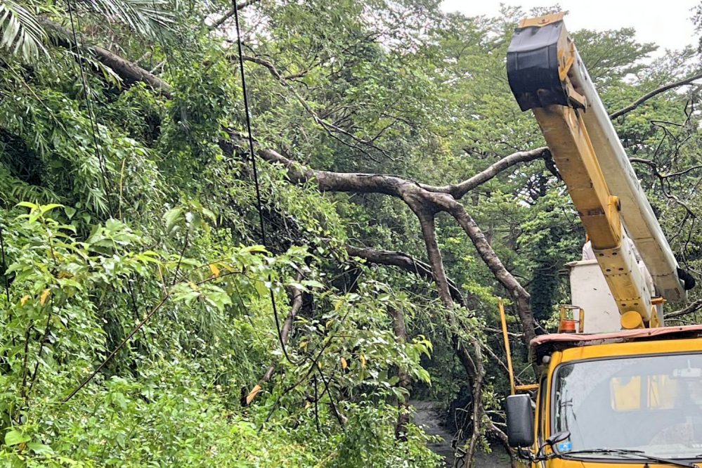 楊柳颱風侵襲 台電新竹區處緊急搶修已完全恢復供電復電率100% 楊柳颱風侵襲 台電新竹區處緊急搶修已完全恢復供電復電率100%