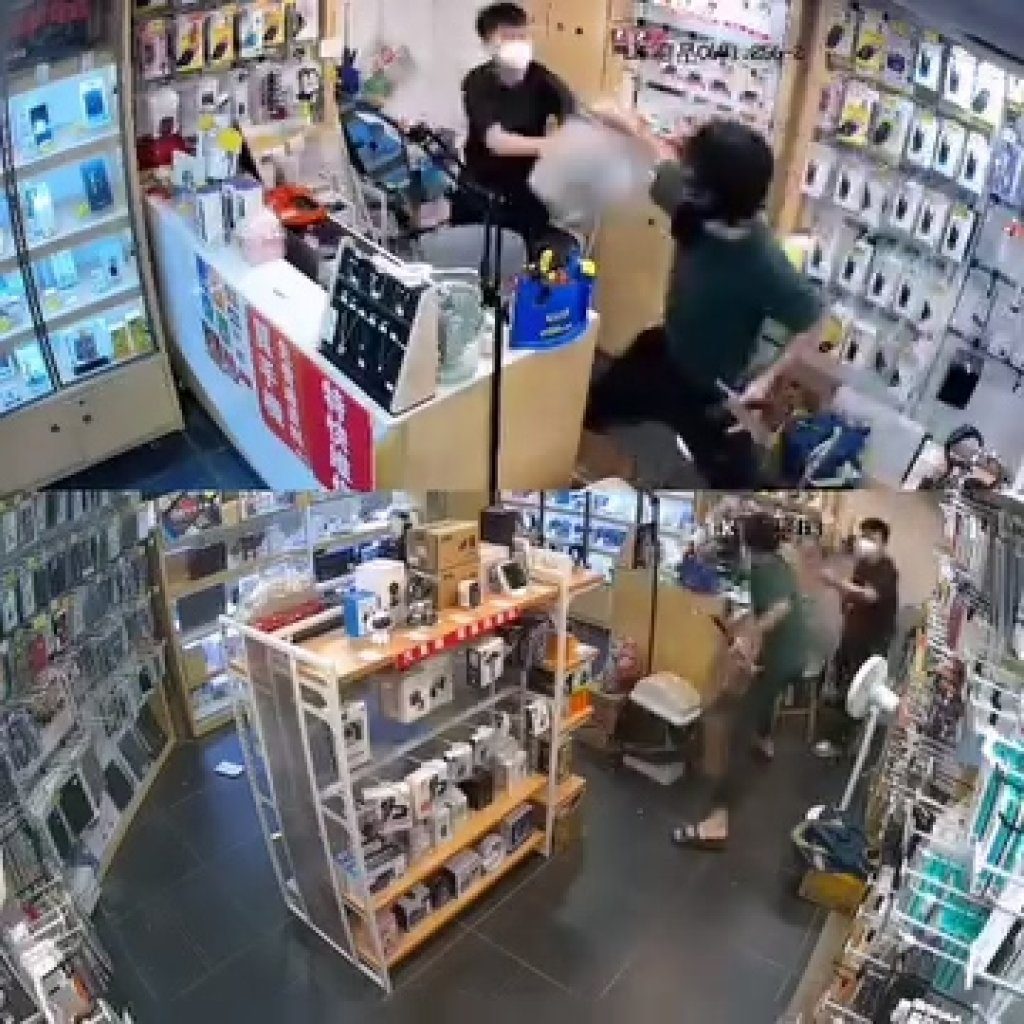 影／香港17歲少年砍人！拿30公分生魚片刀連斬10多刀　店員噴血監視器影片瘋傳