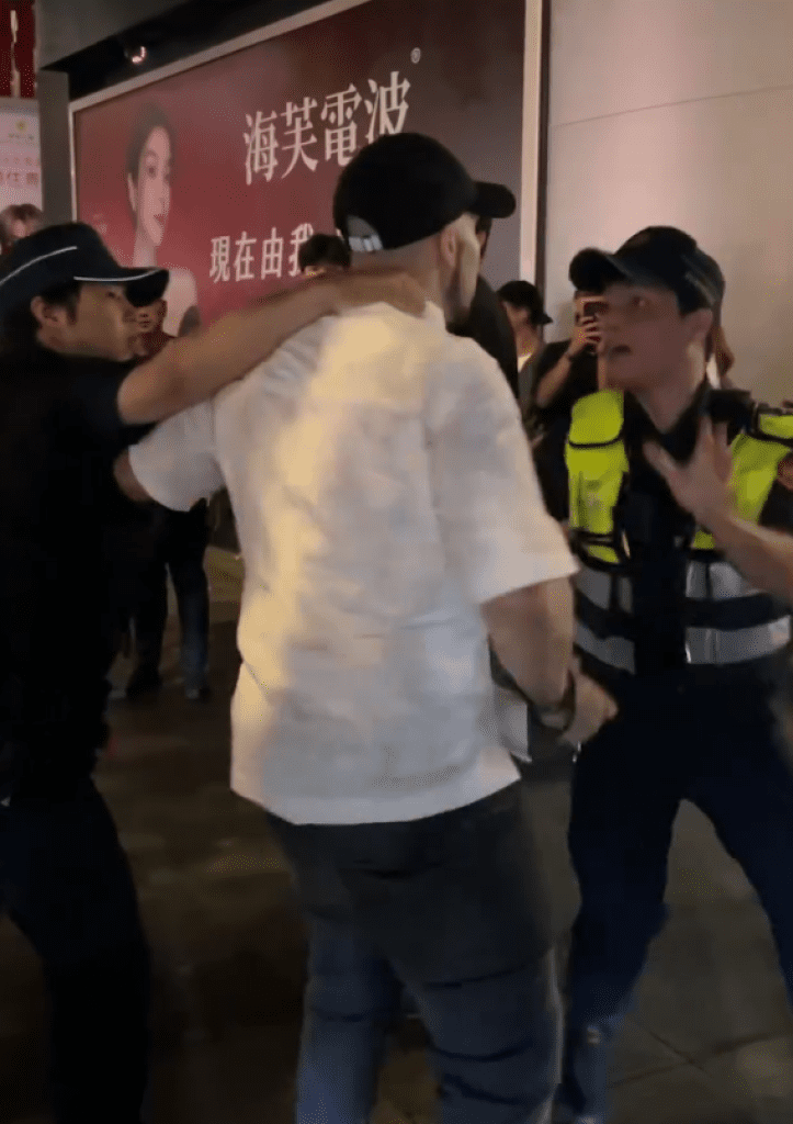 信義區夜店美國籍男子酒醉鬧事　員警壓制管束