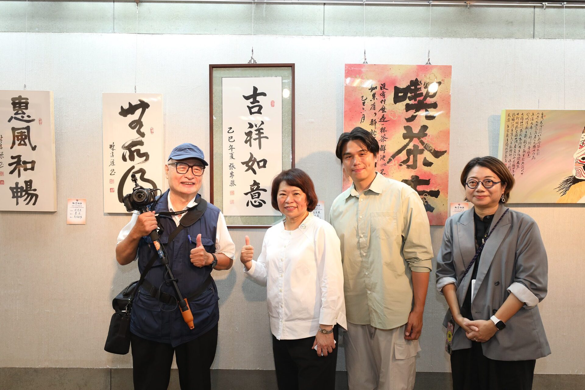 嘉義市教師書畫協會「翰墨情緣」展開幕　黃敏惠盼藝術風氣持續蓬勃