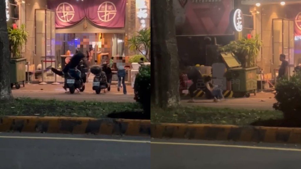 剛認識的男女朋友！高雄男當街暴打女　掃把打斷、扯髮拖行