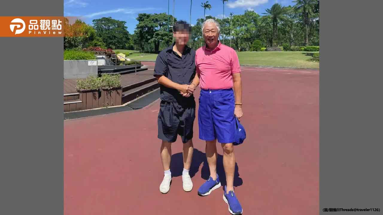 郭台銘現身高爾夫球場 滿頭白髮震驚網友