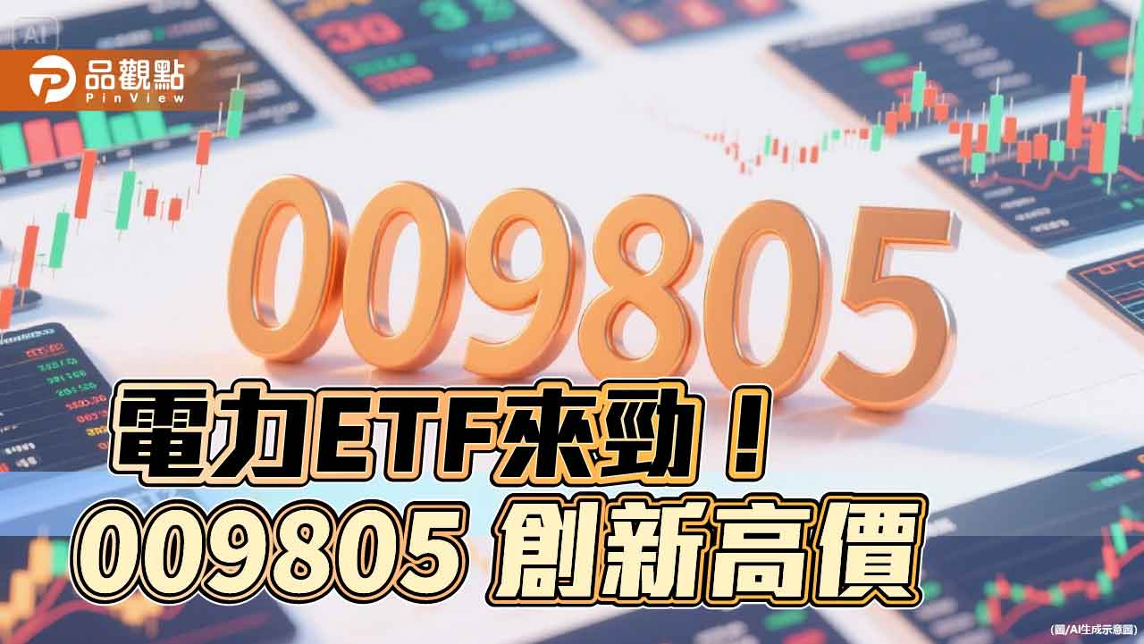 009805創新高!股價今漲逾2% 經理人這樣說 009805創新高!股價今漲逾2% 經理人這樣說