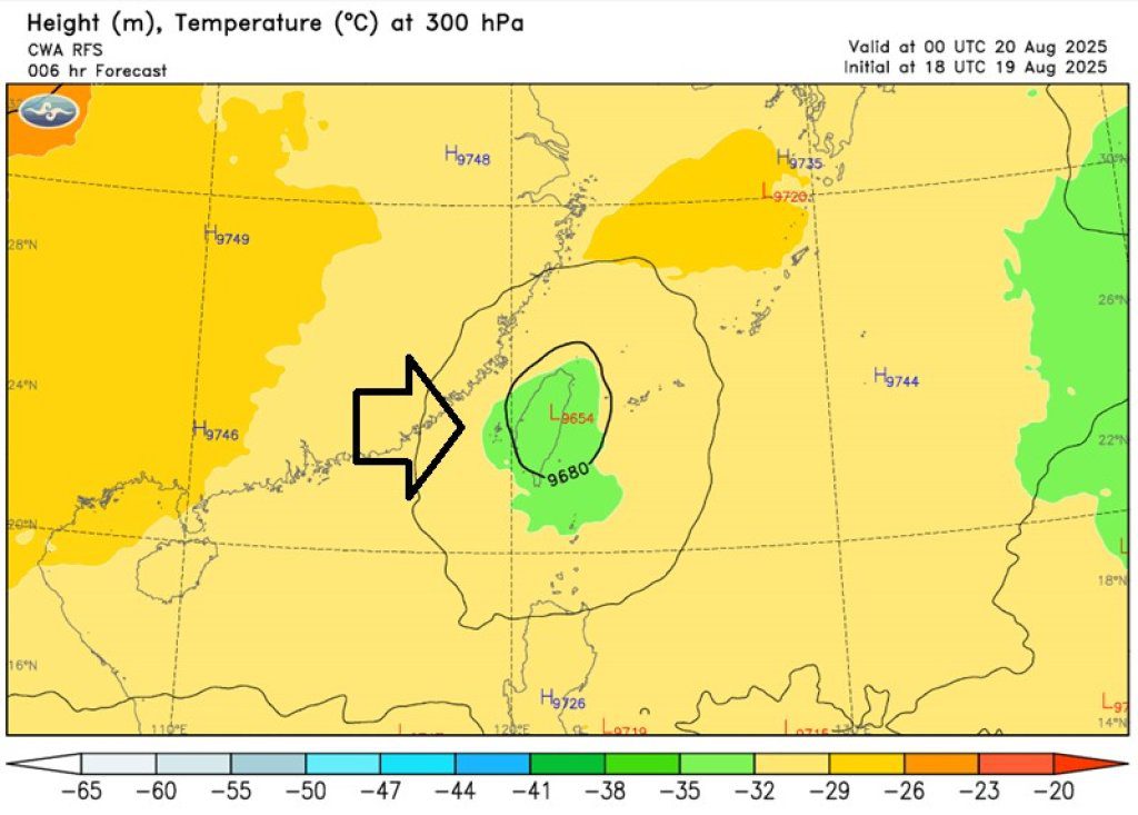 鄭明典:台灣上空出現「高層冷心低壓」 午後對流恐明顯 鄭明典:台灣上空出現「高層冷心低壓」 午後對流恐明顯