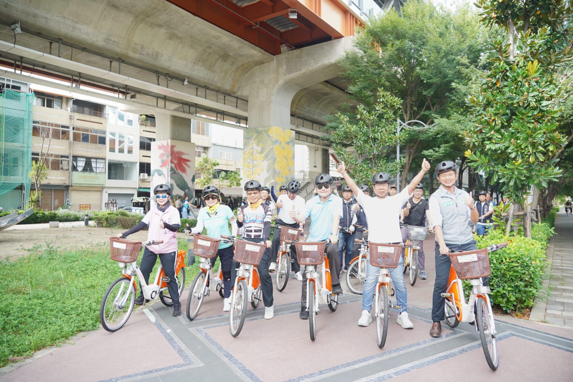 「騎」出台中新綠意　黃國榮：暢遊綠空廊道感受城市魅力