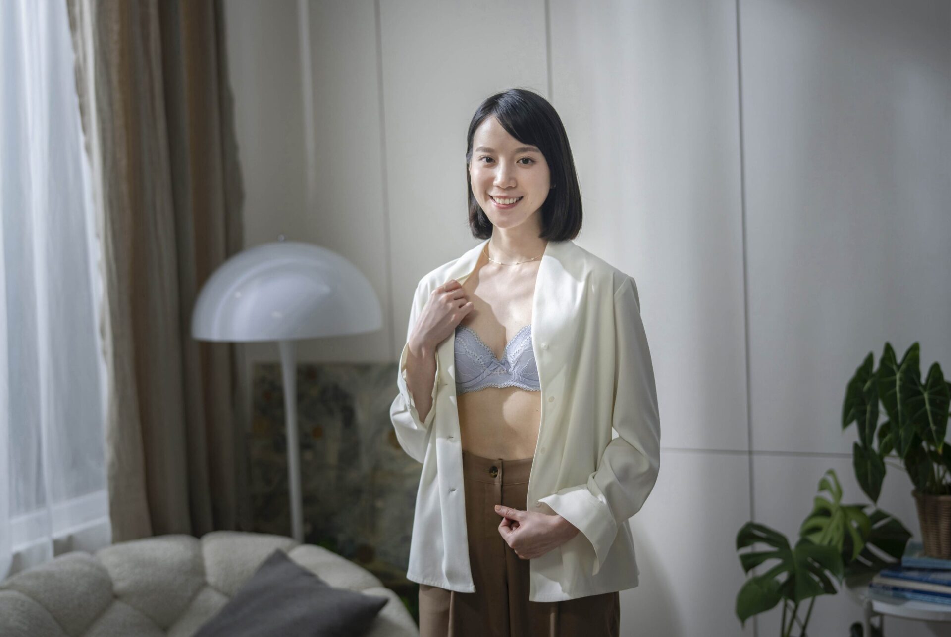 程予希突破最大尺度拍黛安芬內衣　抬頭挺胸好美