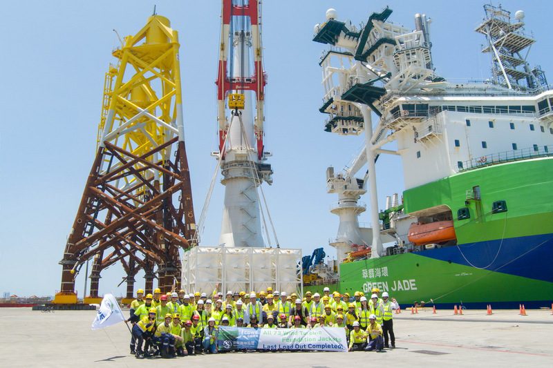 台船環海順利完成海龍離岸風場73座套管式水下基礎安裝 提前交付1GW水下基礎項目安裝進度