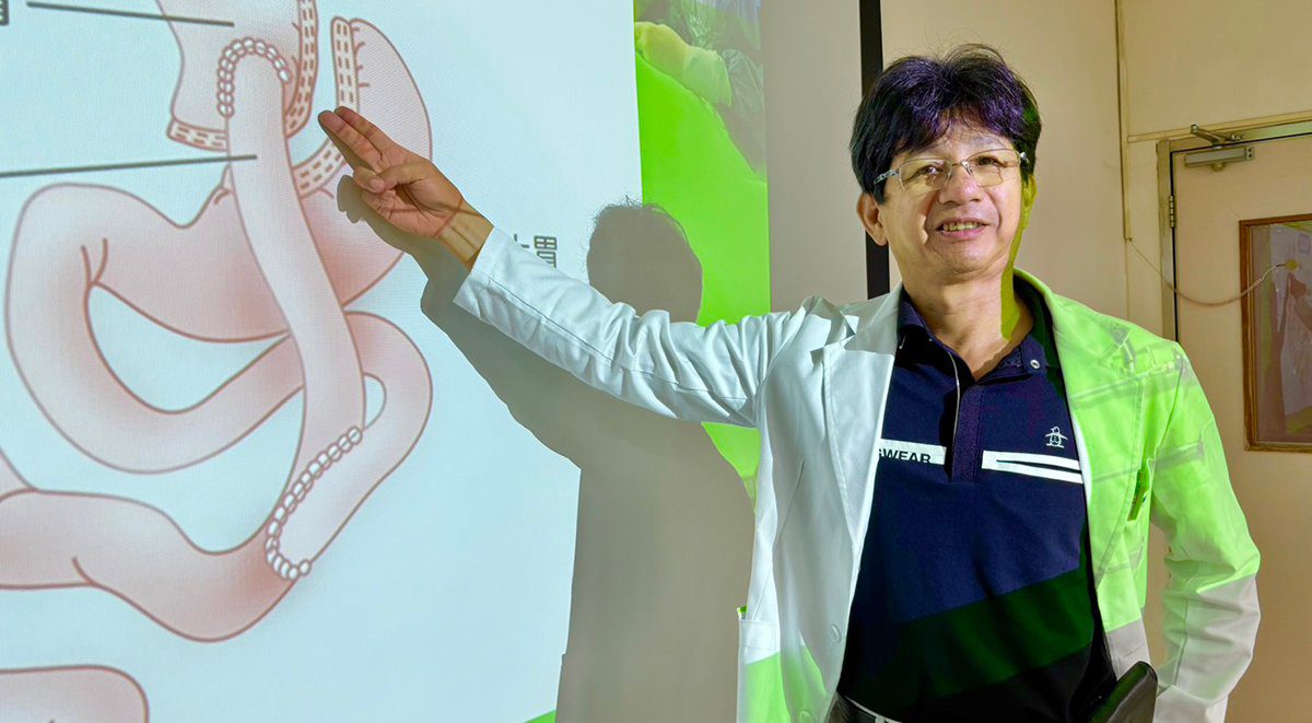 胃繞道手術後併發症纏身　臺中醫院修正手術助病患重拾潛水夢