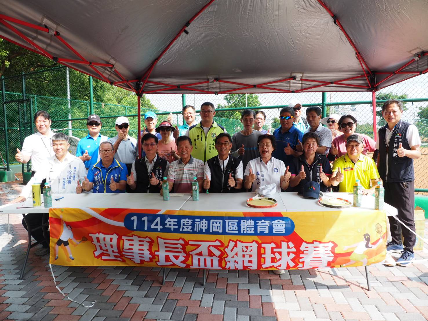 神岡區迎來專屬紅土網球場 理事長盃錦標賽點燃在地網球熱情