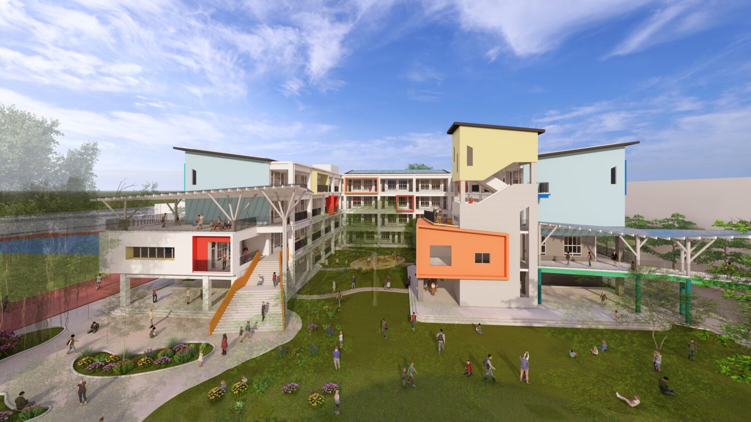 高市路竹高中新教學大樓設計啟動 以屋就樹  打造智慧學習基地