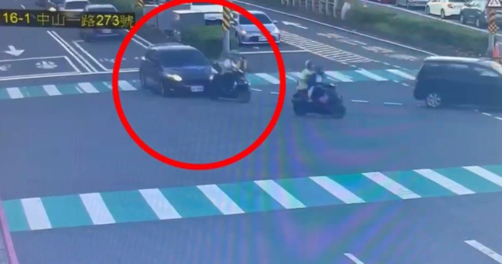 自小客車與機車擦撞 基隆行車糾紛引關注 自小客車與機車擦撞 基隆行車糾紛引關注