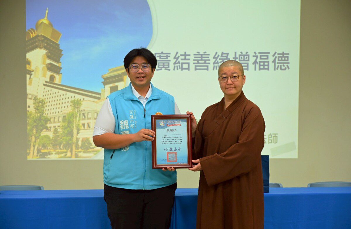 中台禪寺講座進清潔隊　市長魏嘉彥勉勵以善緣增福德