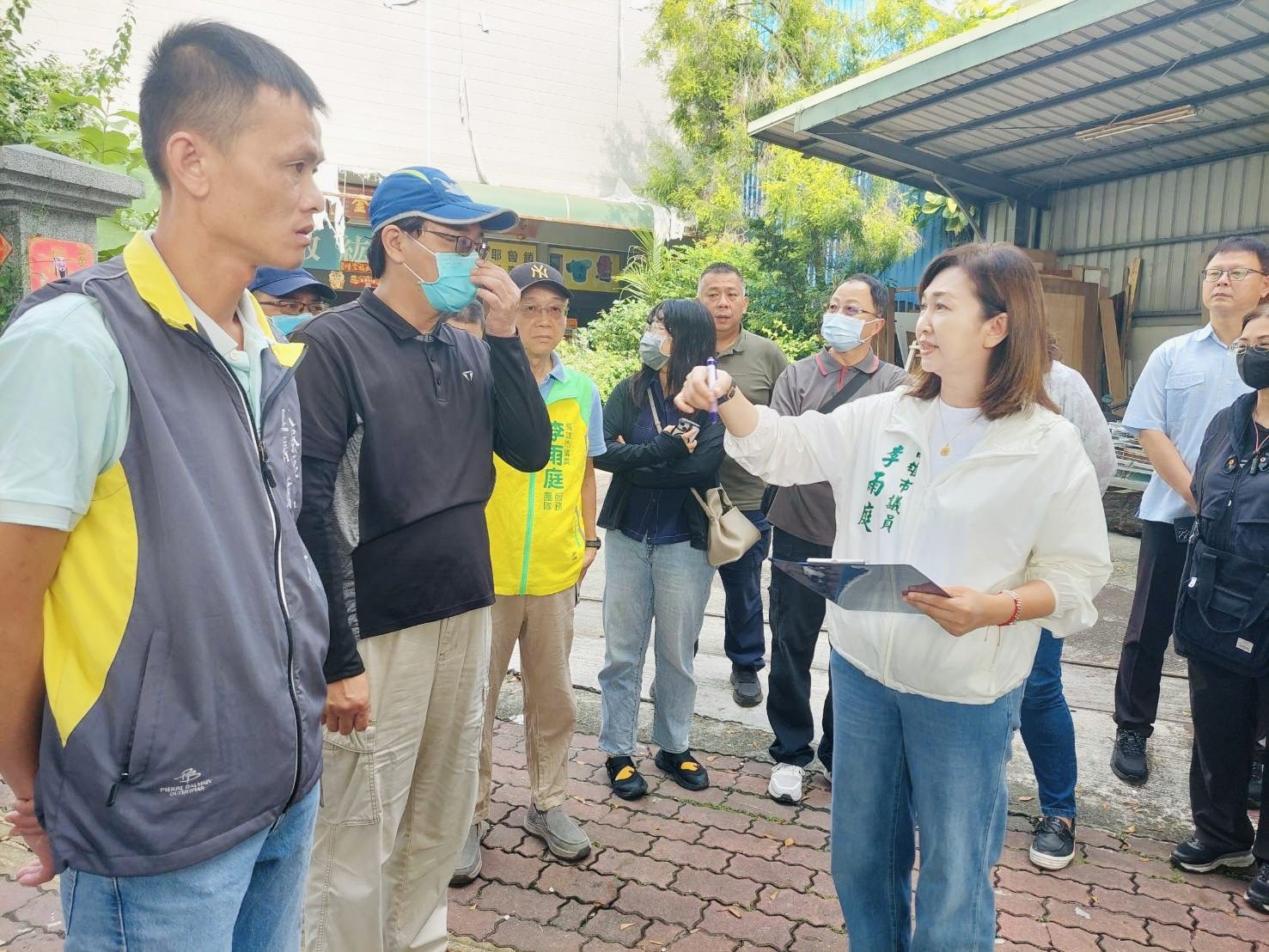 88橋下落石肇禍 李雨庭議員邀集相關單位會勘，要求全面檢討施工品質