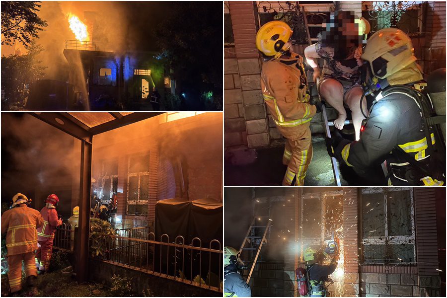 影音/五結民宅凌晨火警 一家三代四人嗆傷送醫 影音/五結民宅凌晨火警 一家三代四人嗆傷送醫