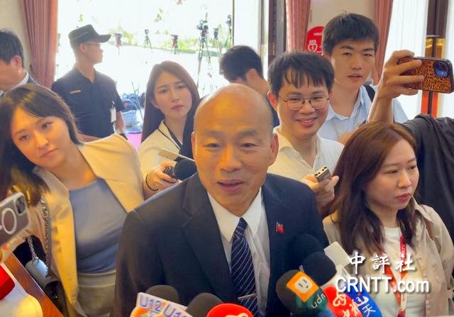 被問老柯卸總召?韓國瑜只拱手說謝 被問老柯卸總召?韓國瑜只拱手說謝