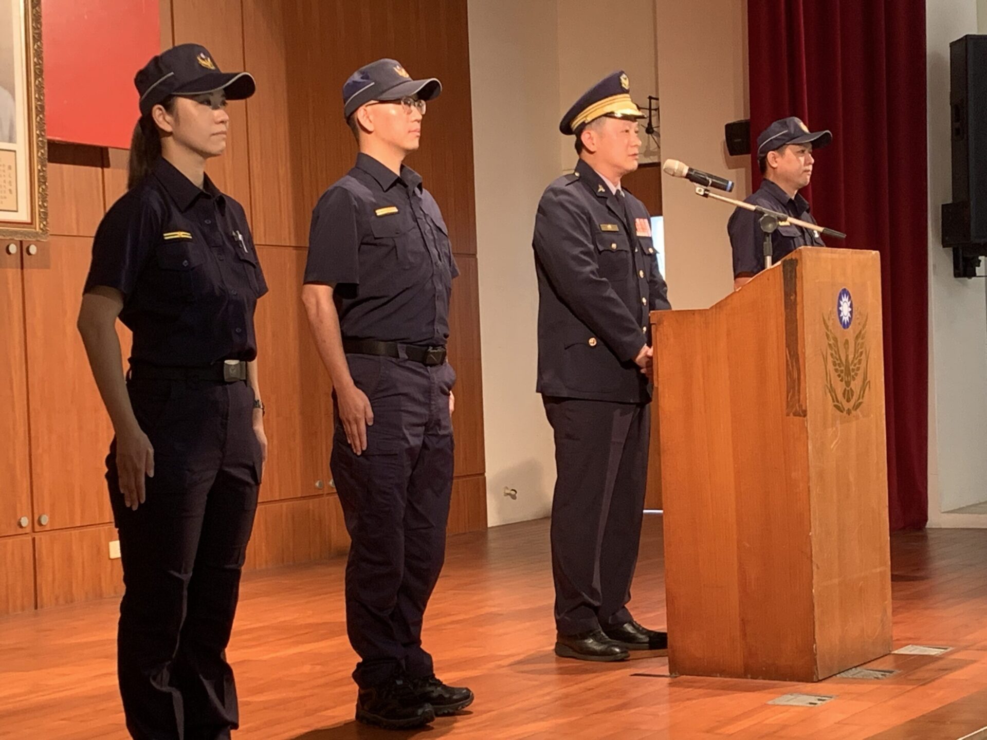 龜山3派出所長履新 張鶴瓊期勉發揮專業守護治安