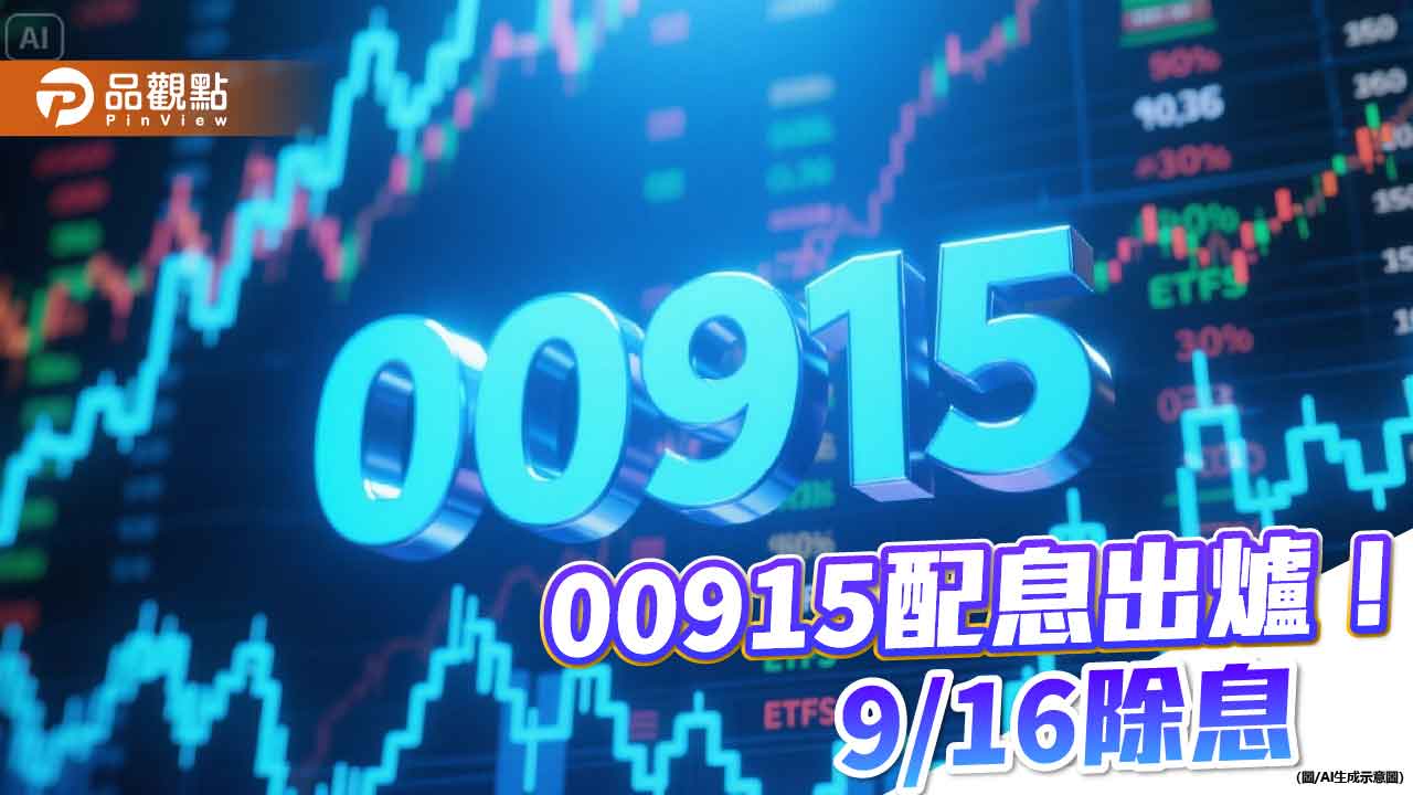 00915配息升至0.29元！年化配息率5.2％　這天入帳