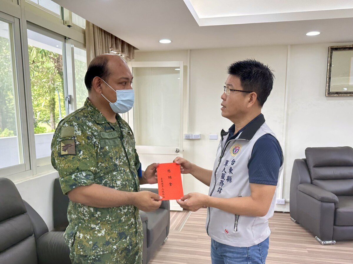 臺東軍服站慰問術後療養官兵 傳遞各界溫暖與關懷