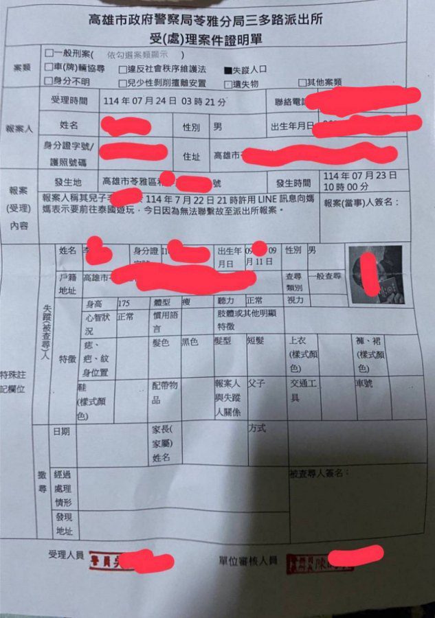 台籍青年泰北遭國際旅遊＋賺錢騙局詐綁　國際社團火速發揮串聯力量跨國救援成功返台