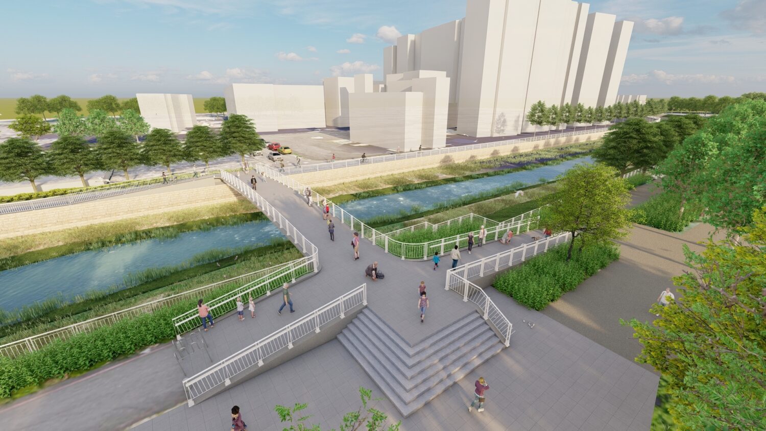 鳳山溪人行新橋動工連結大東濕地 可直達大東公園捷運站