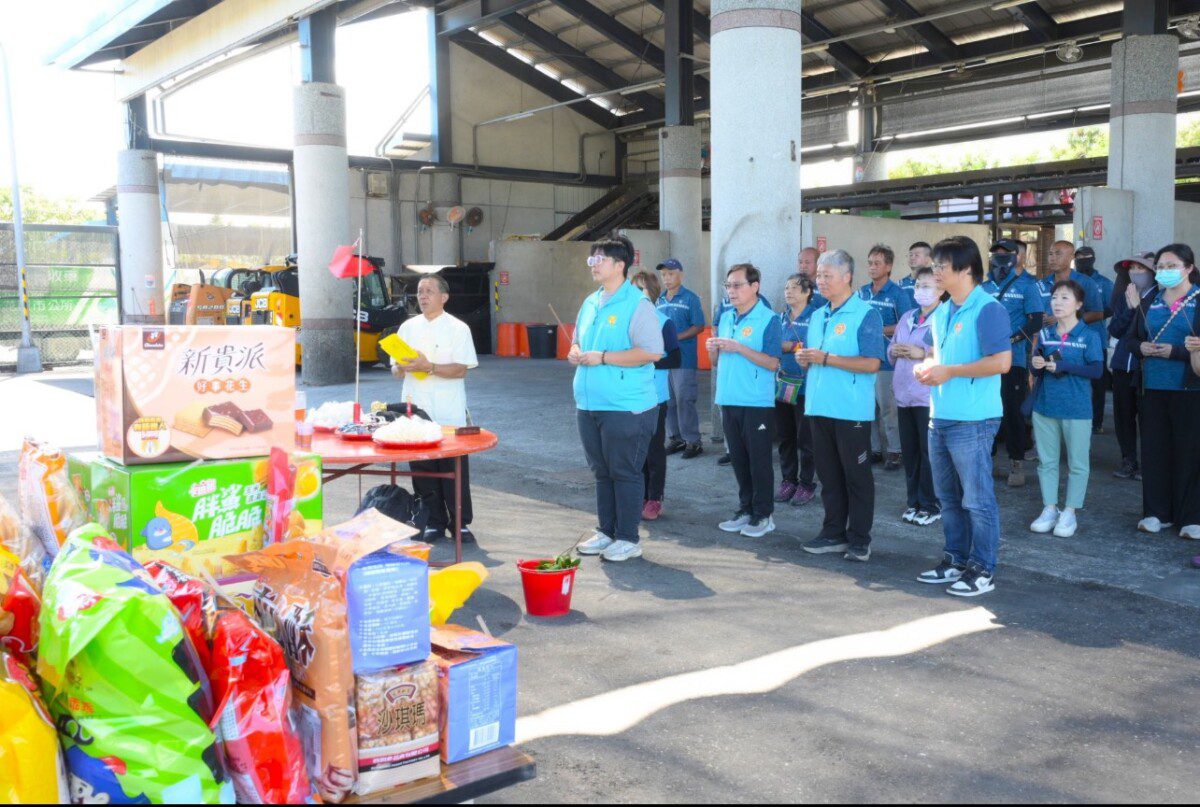 花蓮市清潔隊中元普渡 祈願平安順遂