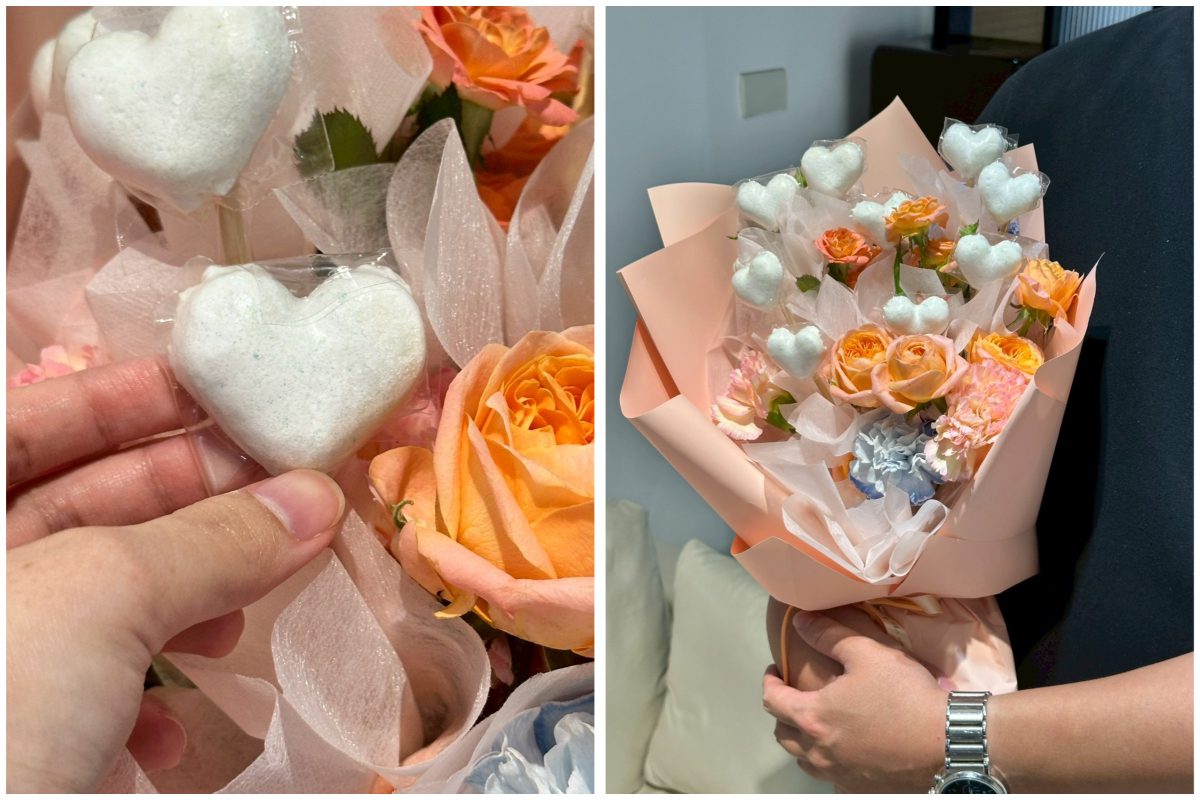 白鴿洗衣錠變浪漫花束？網友笑翻：這對父母太甜了