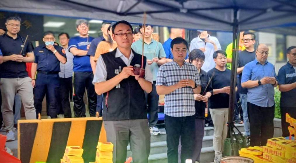 蘆竹警中元普渡登場 虔誠祈求地方安定繁榮