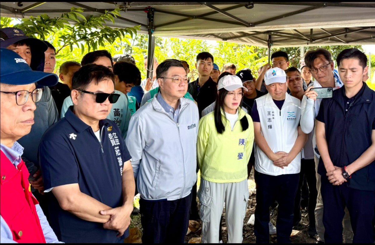 陳瑩、莊瑞雄關心楊柳颱風鳳梨釋迦復耕