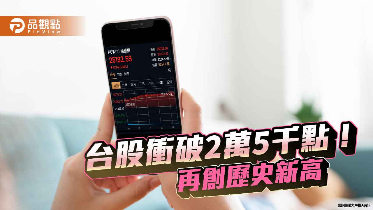 台股創新高2萬5272點！台積電寫新天價1230　法人這樣說
