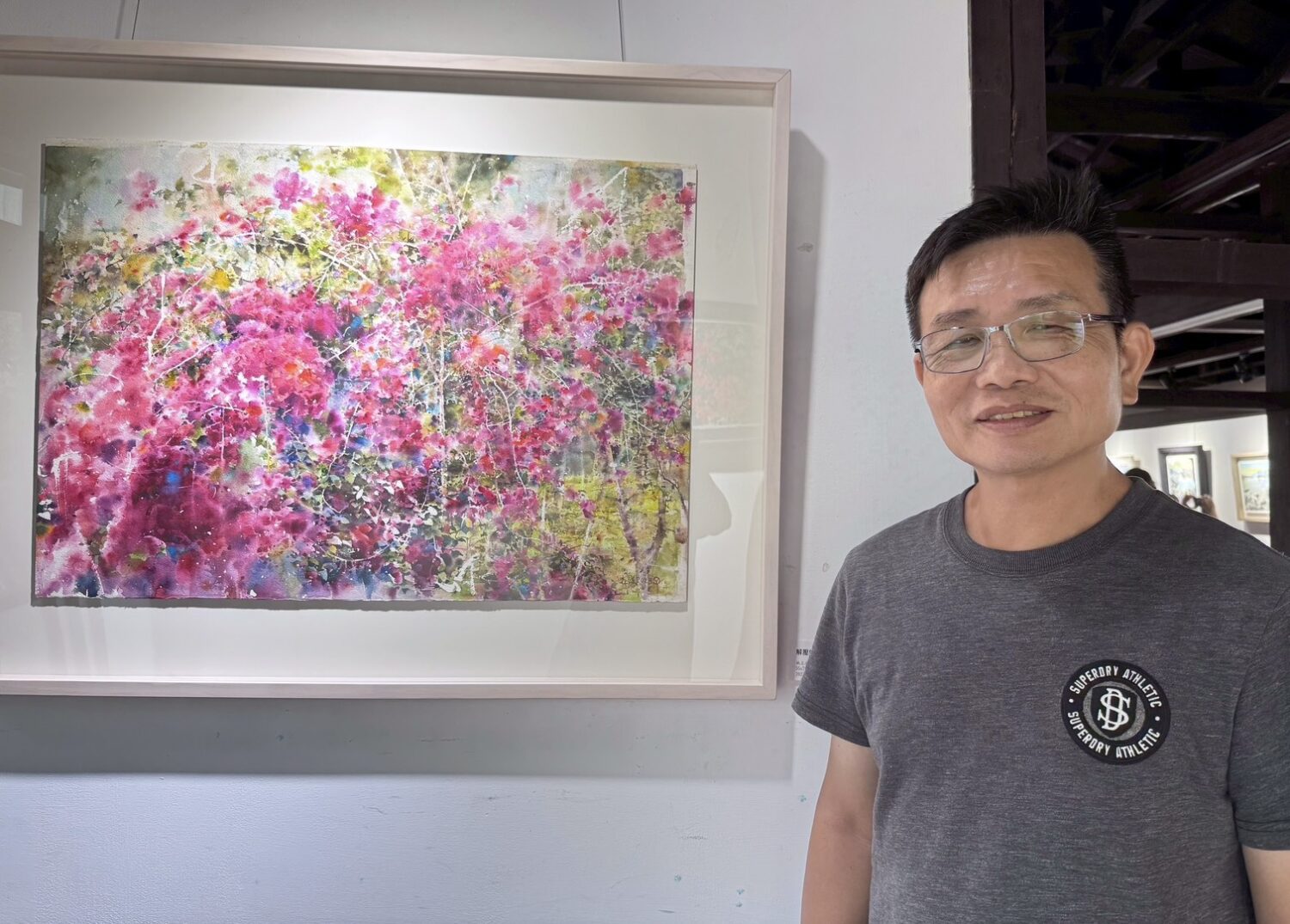 洄游山海間　游森竣水彩畫顯現山與海內涵