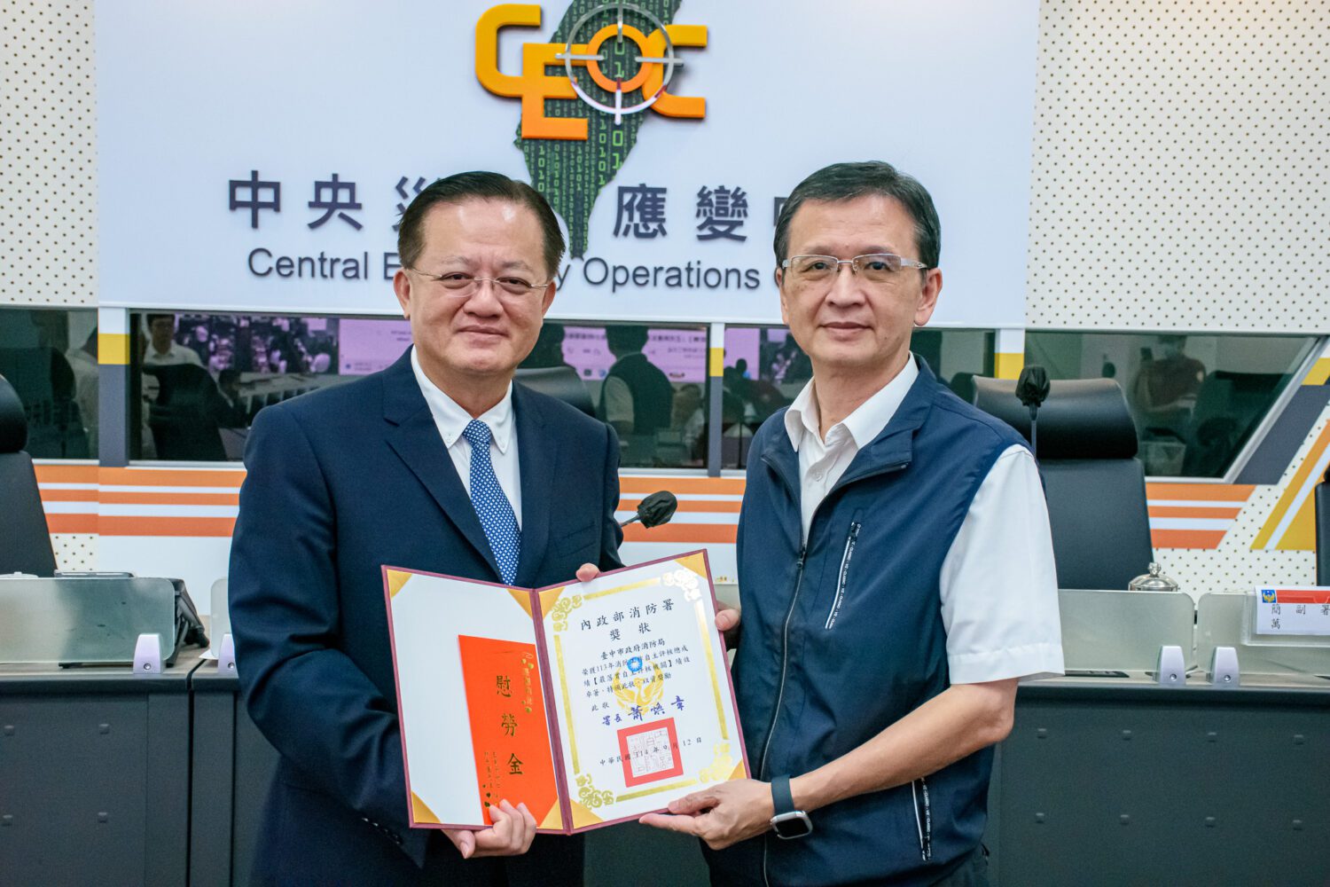 連續2年 中市消防局榮獲全國「最落實機關」