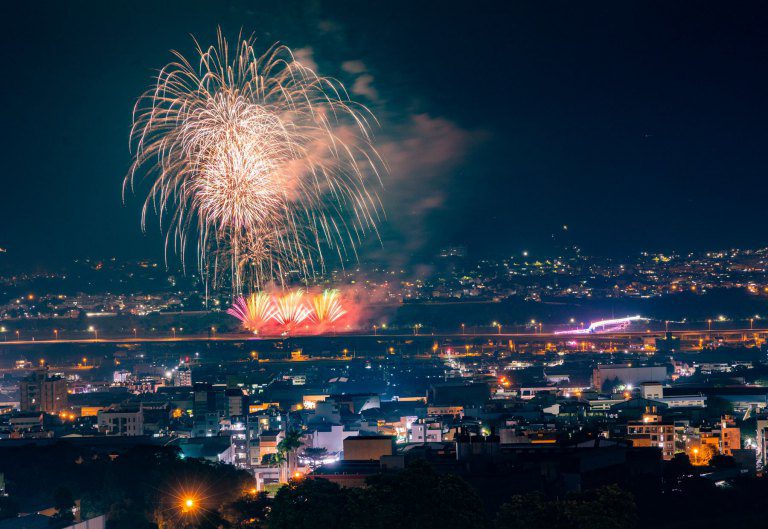 南投國慶焰火十年來最盛大 　16日試放夜空璀燦
